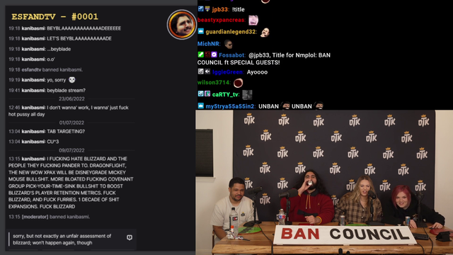 Britt tries to read a Ban Appeal...