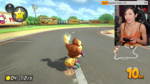Meowko finally wins in Mario Kart with a great comeback