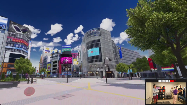 Jake's mother visits Shibuya in VR