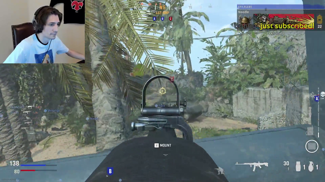 xQc becomes neo in Call of Duty