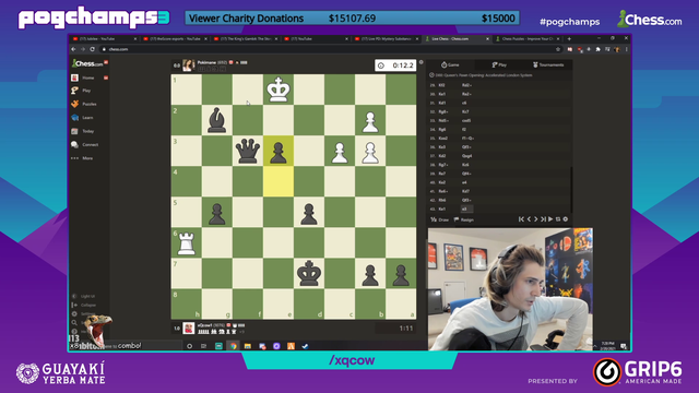 xQc takes down Pokimane in Chess tournament