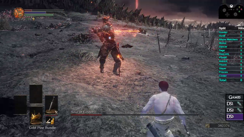 SquillaKilla completes dark souls trilogy without leveling, without getting hit (no blocking) in one sitting.
