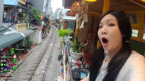 Train coming thru in vietnam 🚈
