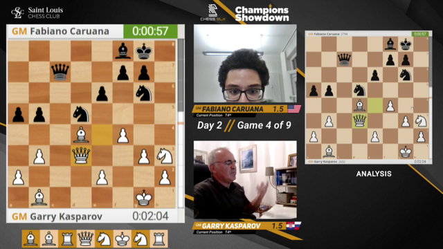 Kasparov bungles it