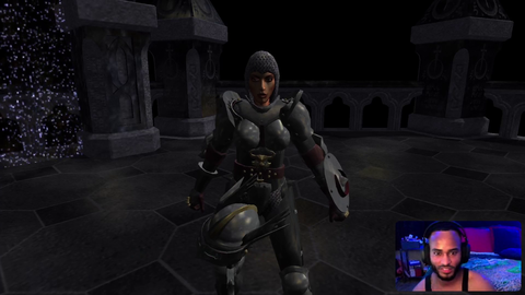 "She throws the sword; watch it..!"