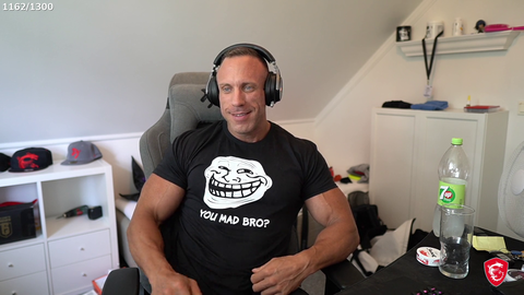 Knut is very proud of his new boomer meme shirt
