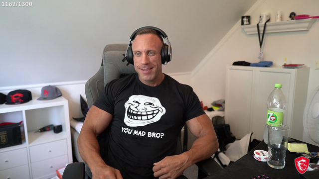 Knut is very proud of his new boomer meme shirt