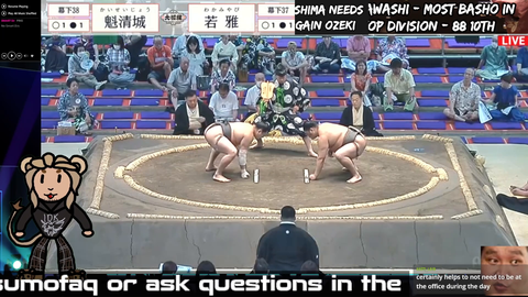 Rare KO in Sumo Wrestling