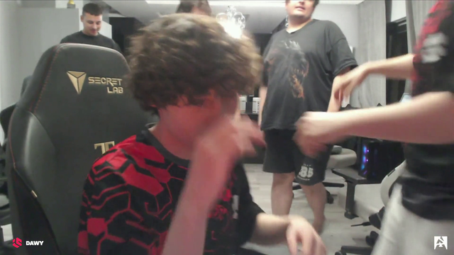 CS players getting a bit too excited after the win