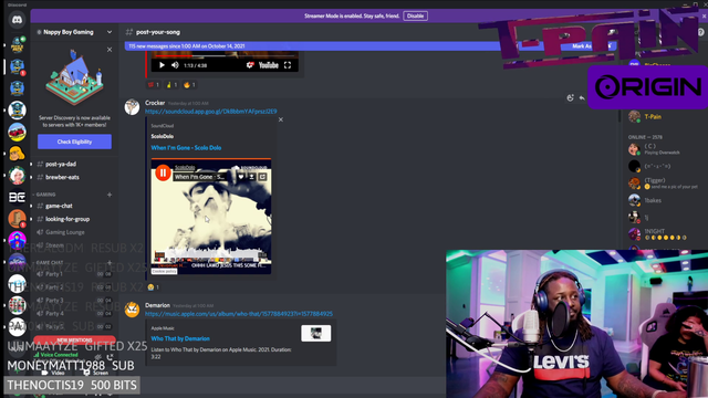 T-Pain recognizes something in viewer submitted song