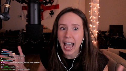Streamer gets a gift and she is very excited