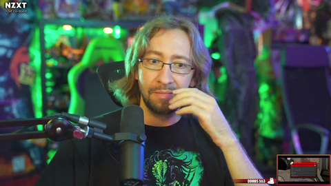 Max stops to collect his thoughts mid stream