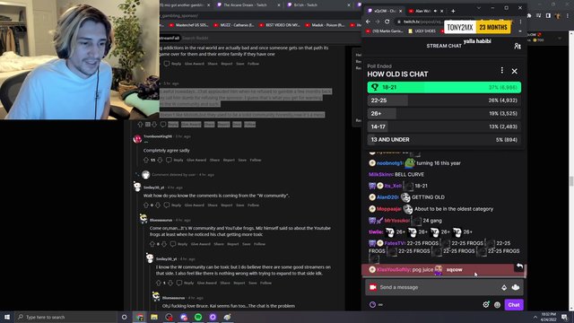 xQc's Community Demographics