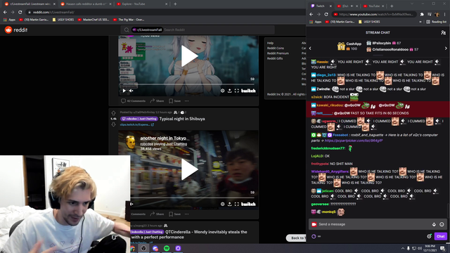 XQC take on Hasan using the word cr****r