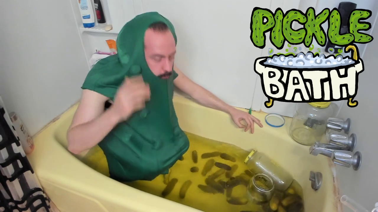 Bathtub pickle party