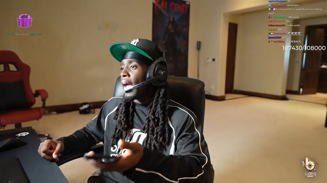 Kai cenat crashes out seeing xQc typed W's in his chat