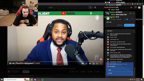 Adin Ross finds out he’s listed on xQc/Adept court document