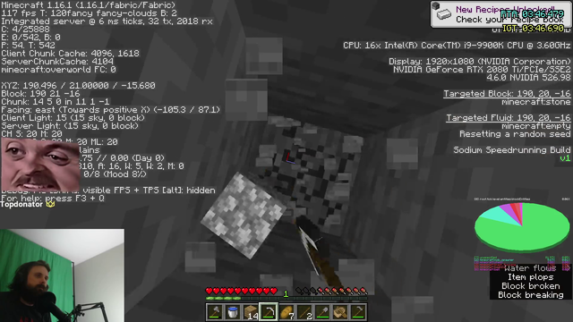 Peppah still alive confirmed helping forsen find lava in mincraft