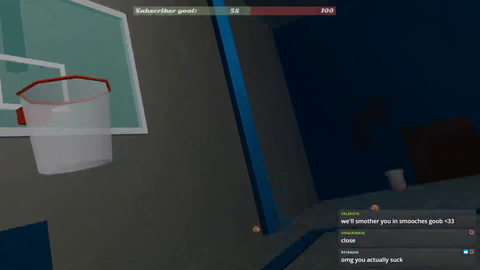 his first time playing a VR game