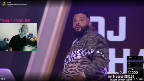 xQc does the Dj Khaled dance