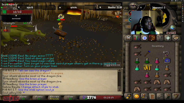 Soulja Boy kills Elvarg and beats Dragon Slayer! (10 hours into stream btw)