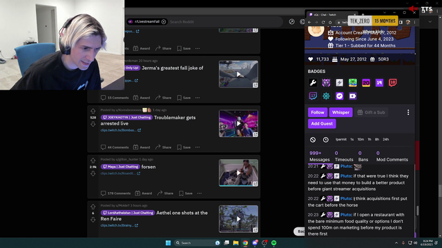 Pluto(twitch staff) gets mad over XQC recent statements