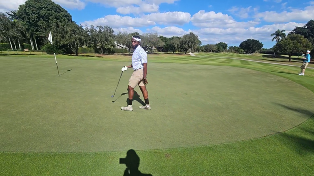 Dean sinks long Putt