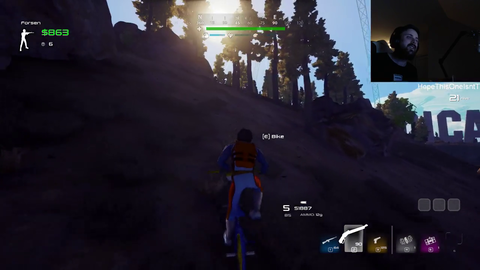 Forsen abusing a glitch in Radical Heights