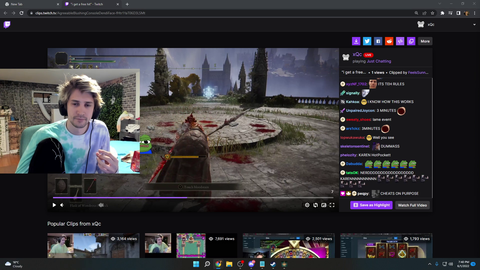 xQc quits Twitch Rivals event