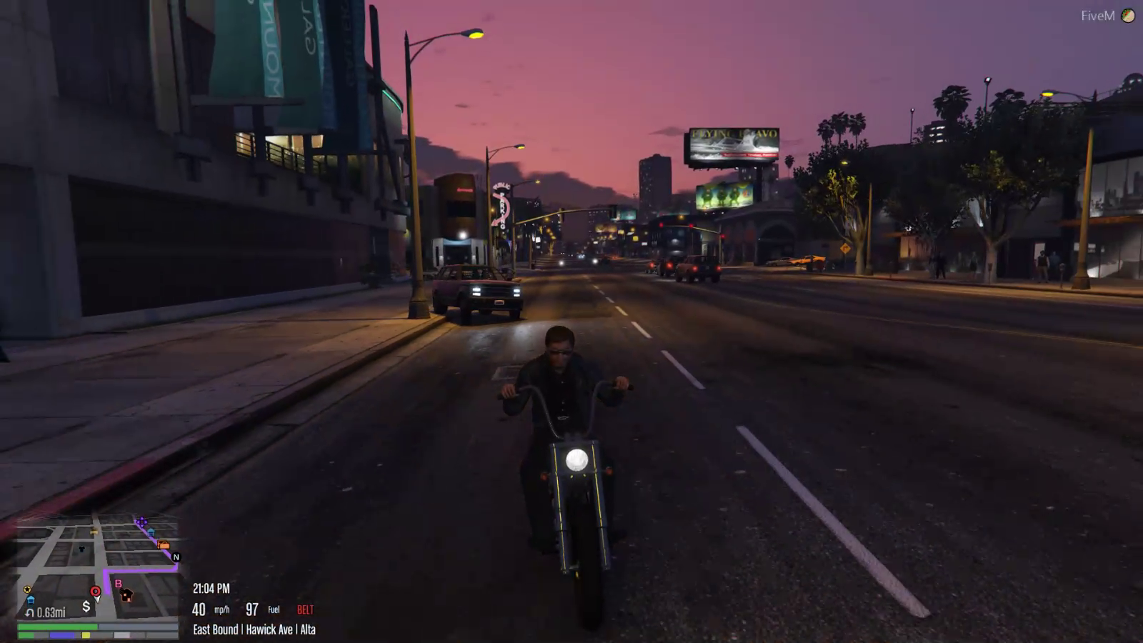 Chang gets chased by road raging NPC