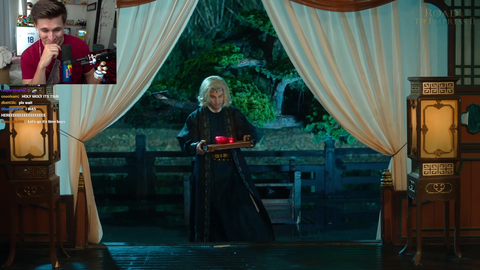 Ludwig watches his Road to Empress II acting debut: