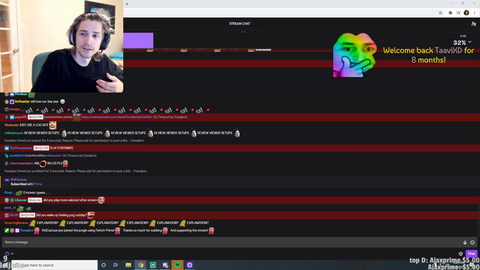 xQc explains why he missed the chess tournament