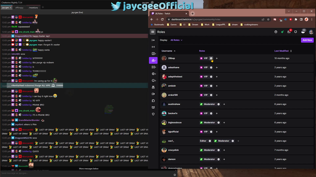 Jay purges all her VIPs after viewer redeems VIP purge channel point reward