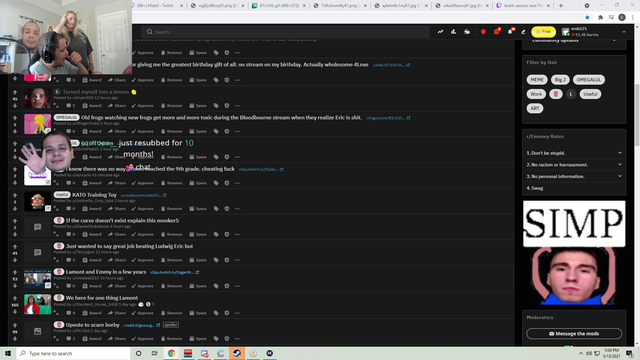 Erobb clicks a link at the wrong time