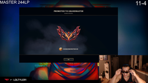 two weeks later and t1 is grandmasters on the easiest role in the game