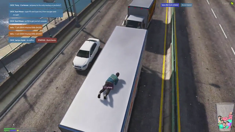 Saab escapes the police with style