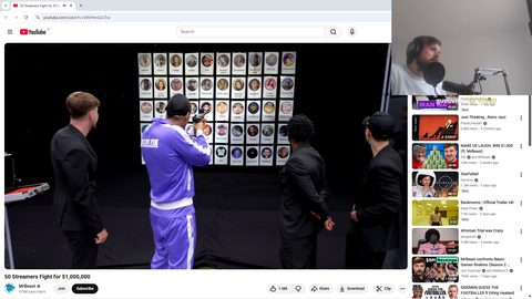 Forsen reacting to the new MrBeast video