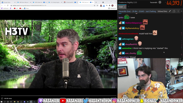 H3H3 ends Trains paranoia on Mizkif sending Ethan after him