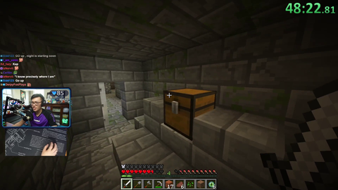 Streamer cheats on Minecraft speedrun