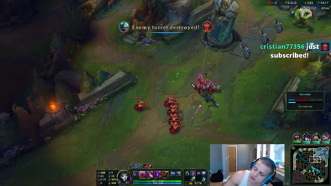 Tyler 1 falls asleep and dies in League of Legends