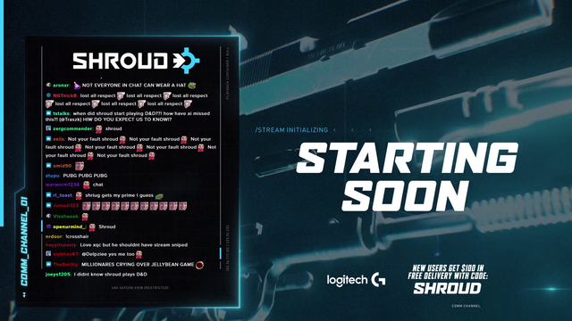 Shroud gives love to xQc viewers