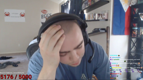 Mizkif gets emotional reading old poem he wrote to his mom.