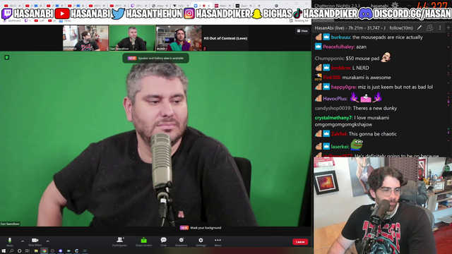 Adin Ross is in Mizkif's chat raging about h3h3