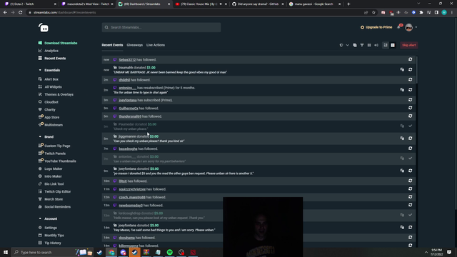 Dota streamer has suspicions about a viewer's unban request