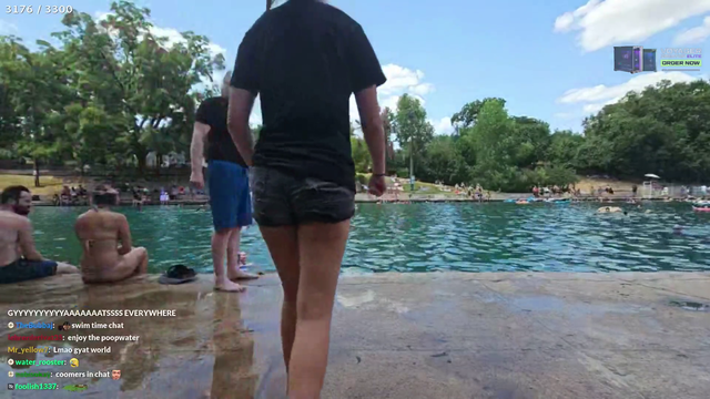Twitch CEO and ExtraEmily cannonball into a spring during their day together