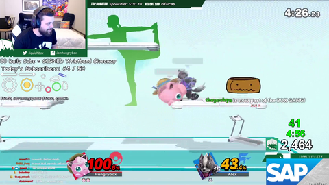 Smash pro player HungryBox misses.