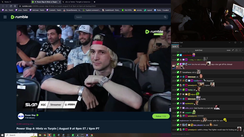 xQc spotted in person at Power Slap 4