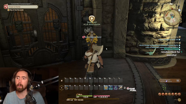 Asmongold tries final fantasy 14