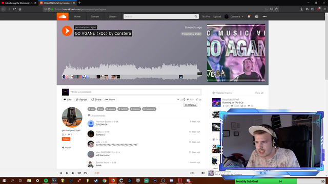 creator of "Sup Yall" and "Go Agane" songs constera gets his songs yoinked on soundcloud