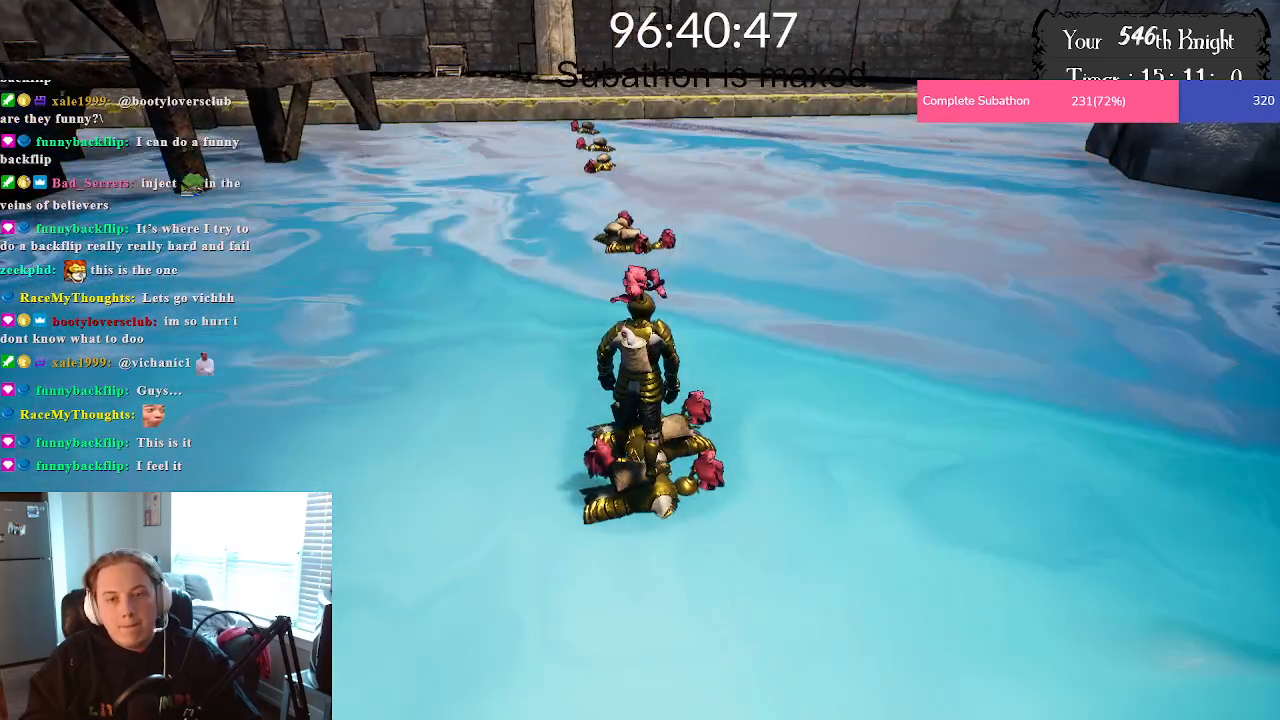 After 15 hours he finally finishes the corpse bridge